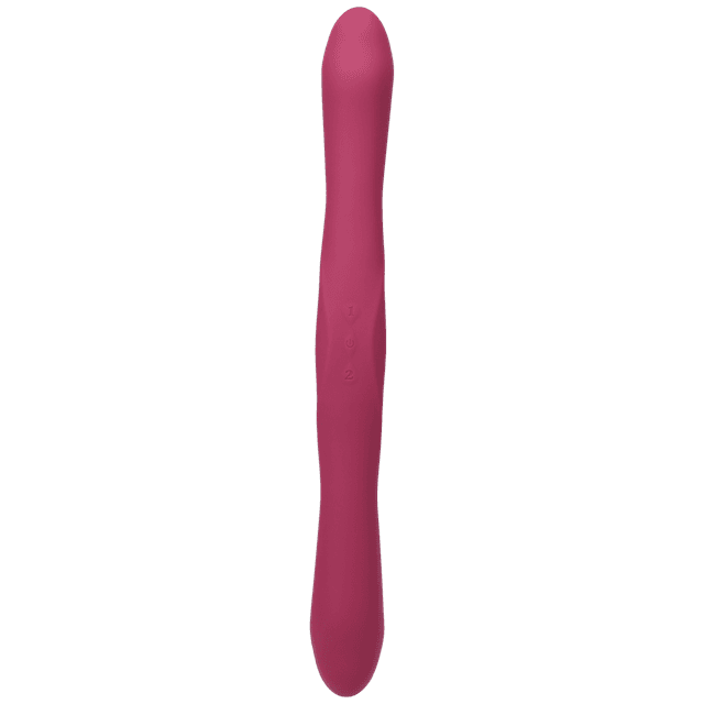 Duet - Double Ended Vibrator with Wireless Remote - Berry