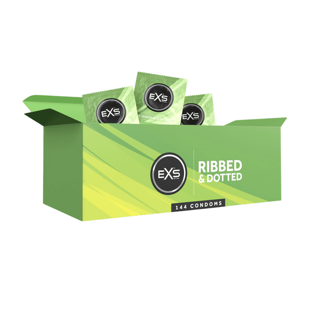 EXS Ribbed and Dotted - Condoms - 144 Pieces