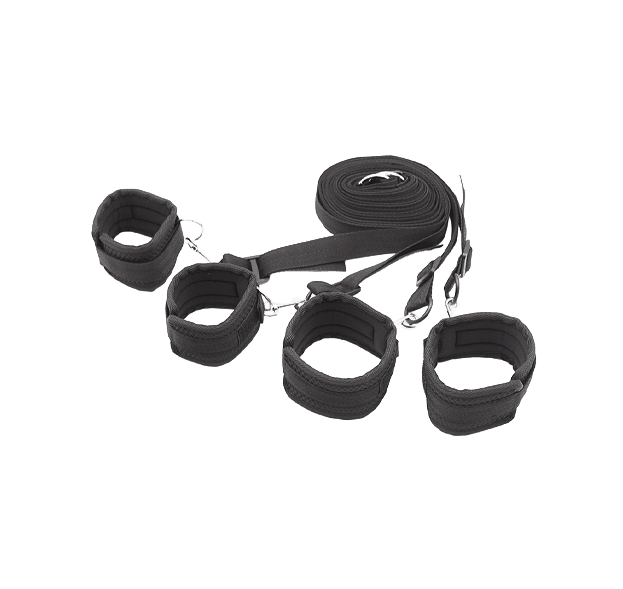 Bondage Bed Restraints Black
