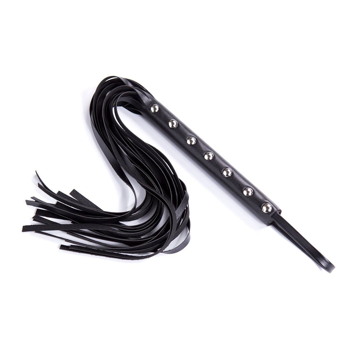 Studded Flogger 60cm Black