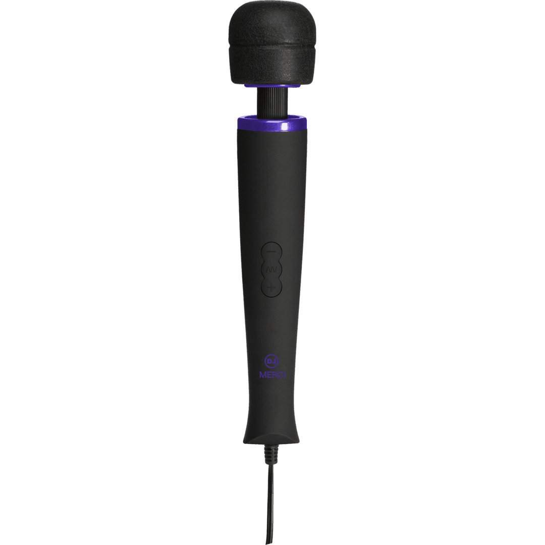 Power Wand - Ultra-Powerful Silicone Wand Massager - Black
