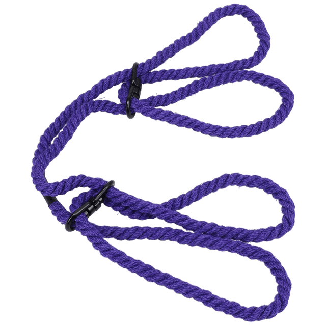 Restrain - 6mm Hemp Wrist or Ankle Cuffs - Purple