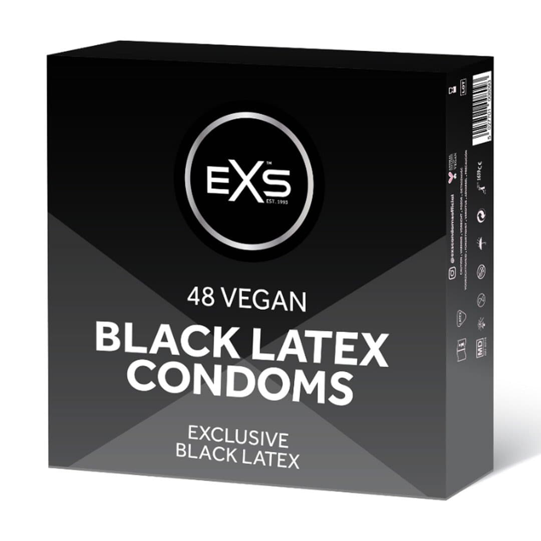 EXS Black Latex - Condoms - 48 Pieces