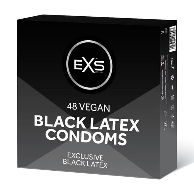 EXS Black Latex - Condoms - 48 Pieces