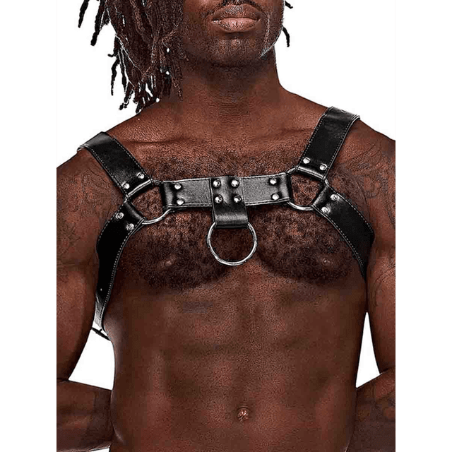 Ram - Imitation Leather Harness - One Size - Black