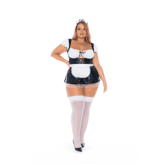 Costume French Maid - Dress - 1/2X - Black/White