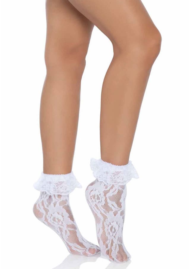 Lace Socks with Ruffle