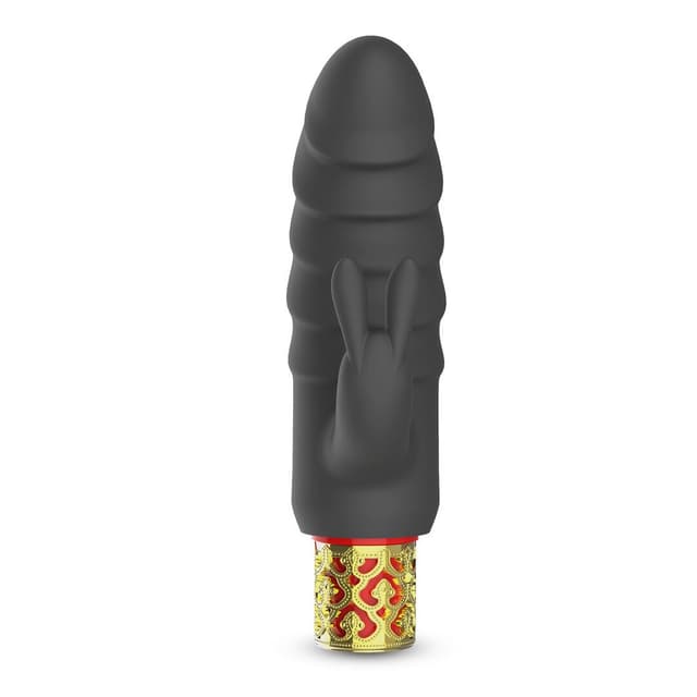 Romanov - Classic Vibrator with Removable Silicone Sleeve - Black/Golden