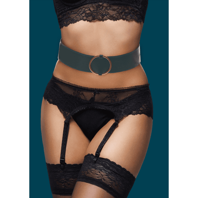 Waist Belt with Bondage Rings - S/M