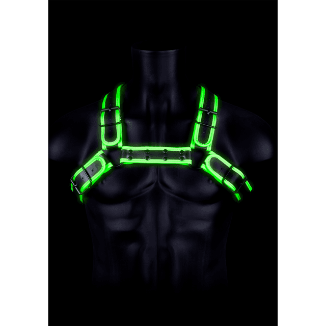 Bulldog Harness with Buckle - Glow in the Dark - L/XL