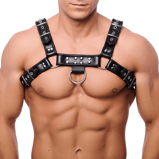 Premium Leather Harness - S/M - Black