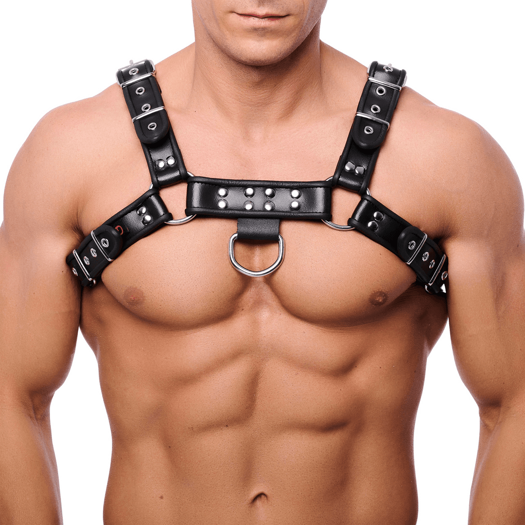 Premium Leather Harness - L/XL - Black