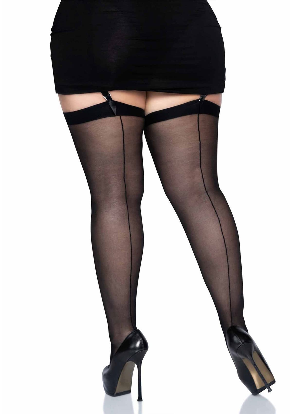 Plus Sheer Backseam Stockings