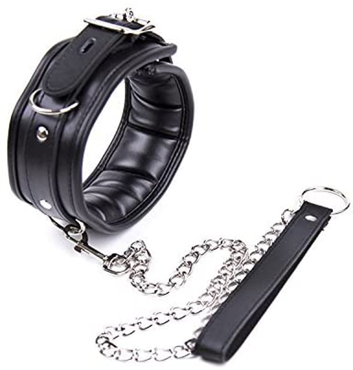 Collar with leash black